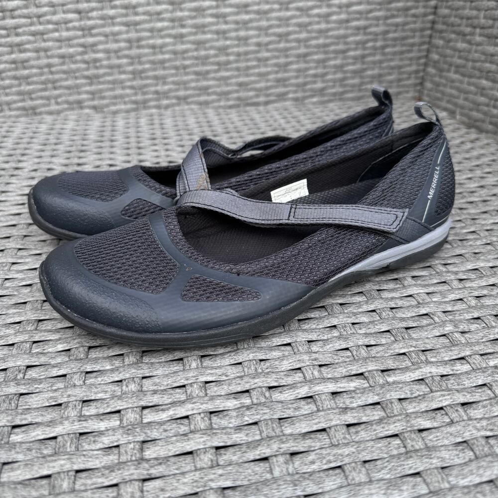 Merrell Ceylon Mary Jane Shoes Select Fresh Grip J55090 Black Grey Womens 6.5